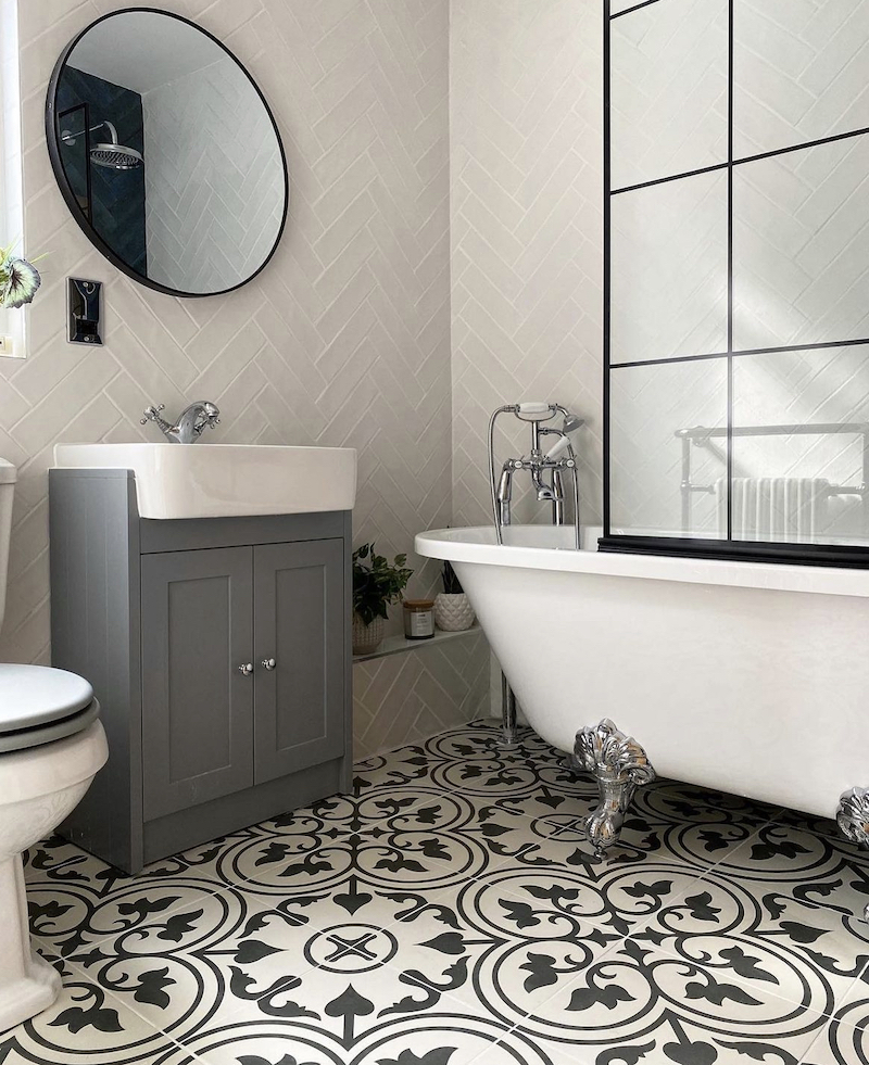 gray modern master bathroom ideas