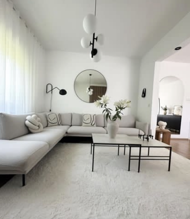 grey living room decor