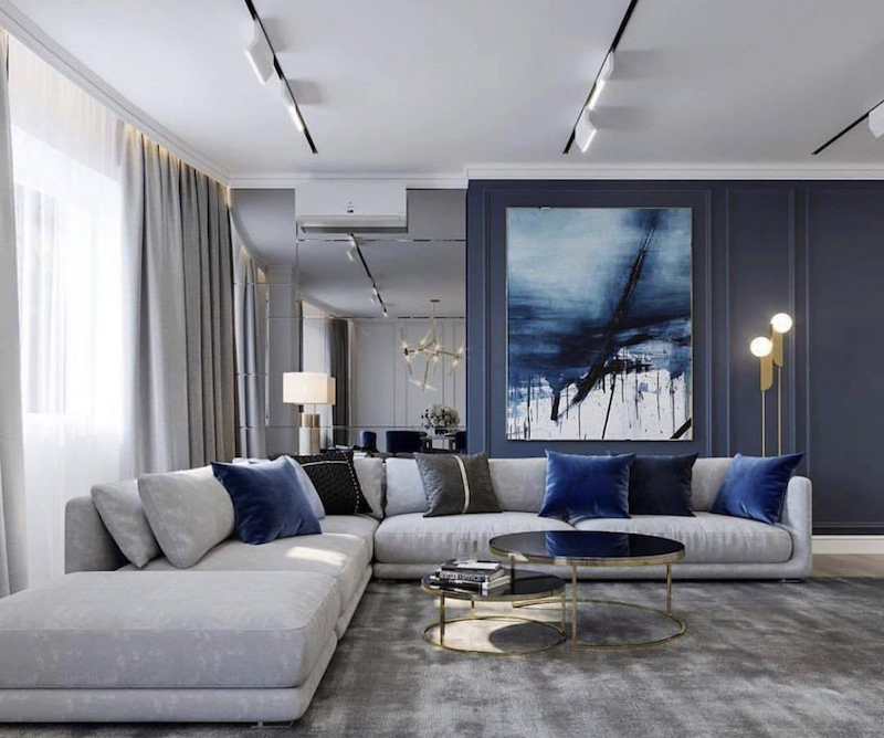 grey living room idea