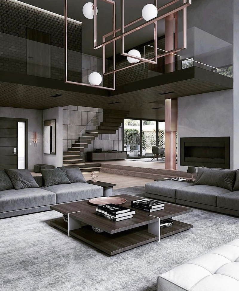 grey living room walls