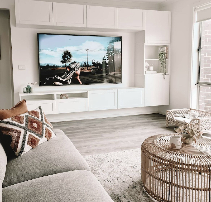 ikea besta entertainment center ideas