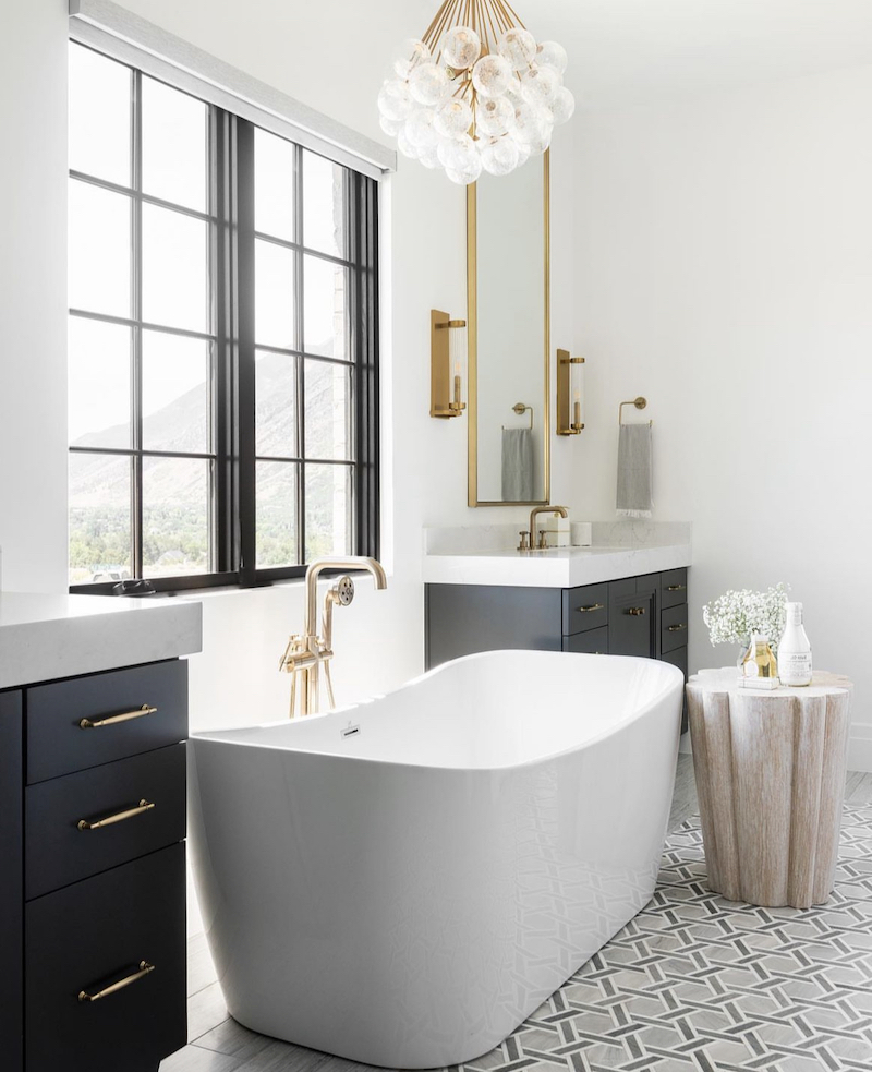 narrow master bathroom ideas