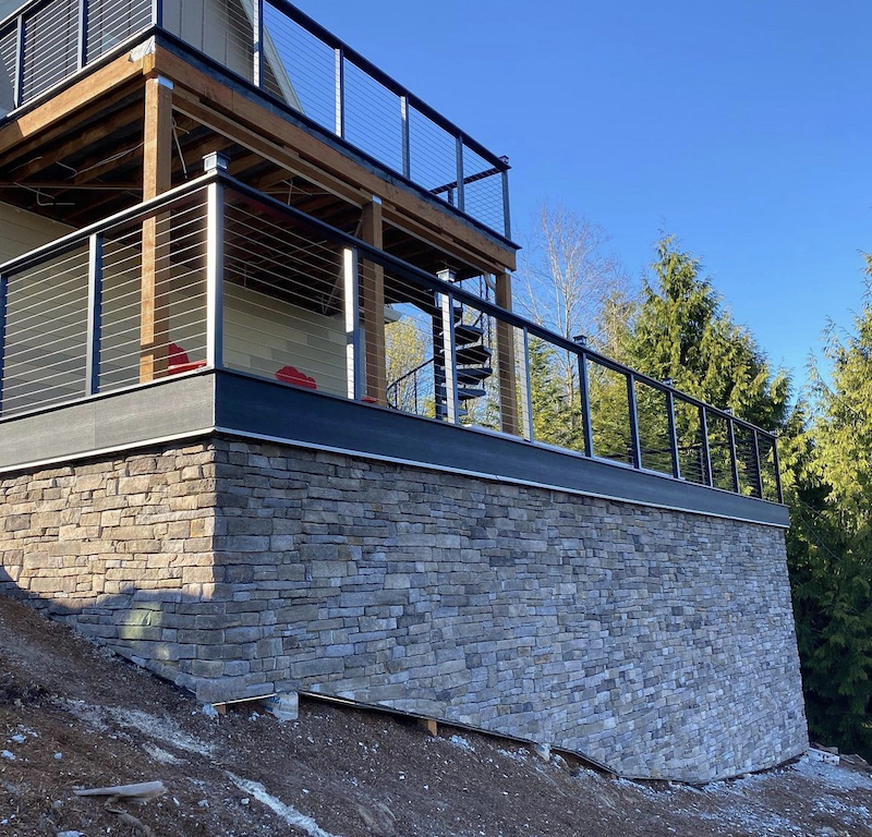 stone deck skirting ideas