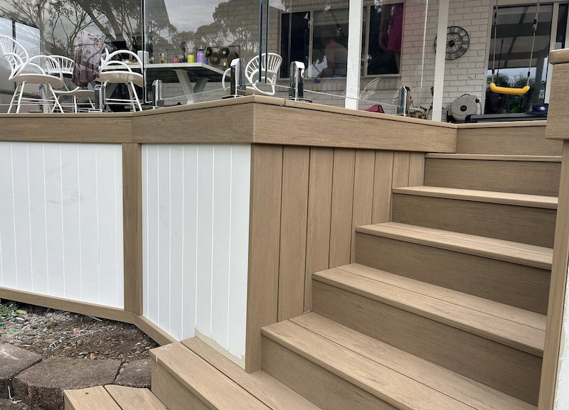 vertical deck skirting ideas
