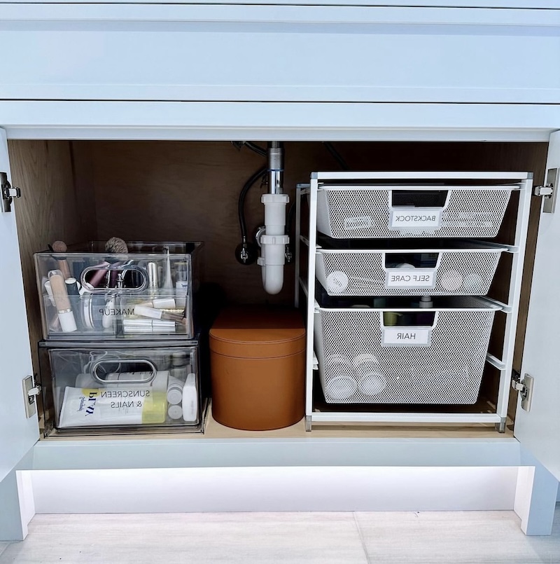 bathroom drawer organization ideas