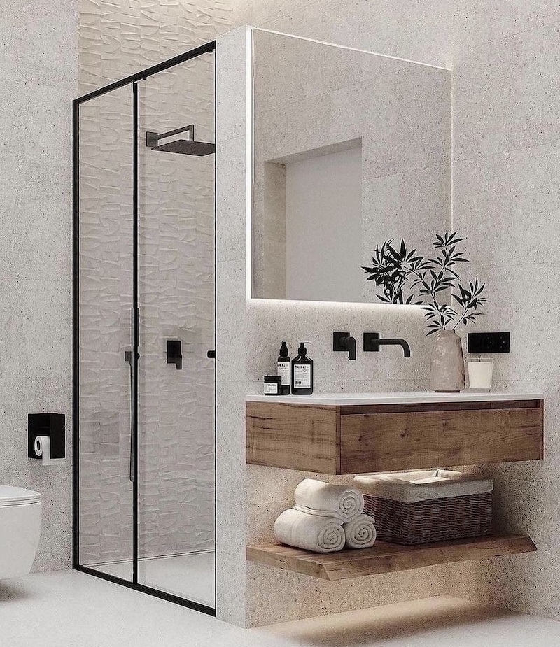 bathroom mirror decor ideas