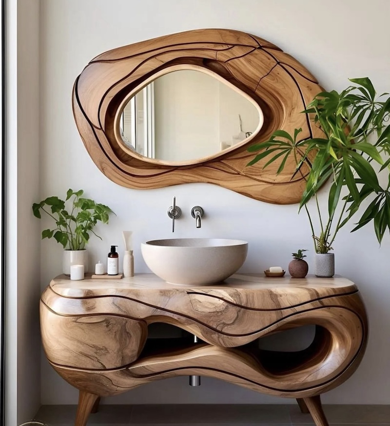 bathroom mirror framing ideas