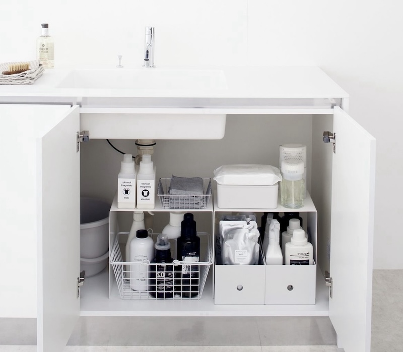 bathroom sink organizer ideas