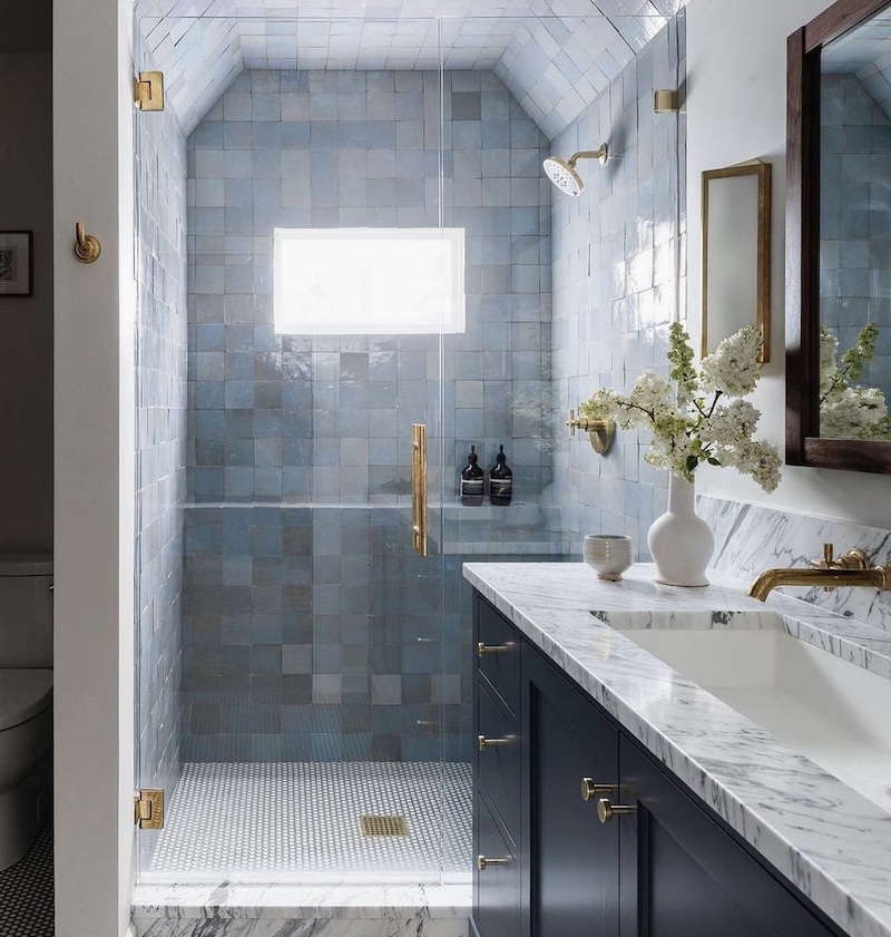 27+ Beautiful Blue Bathroom Ideas in 2024 Houszed