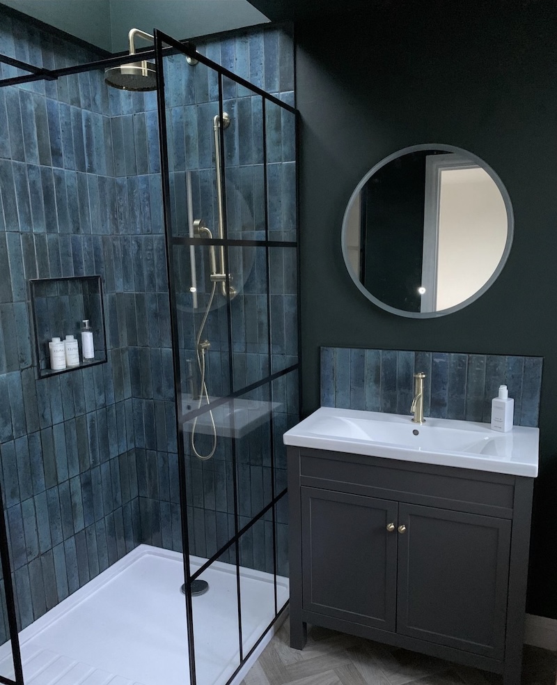 dark blue bathroom ideas