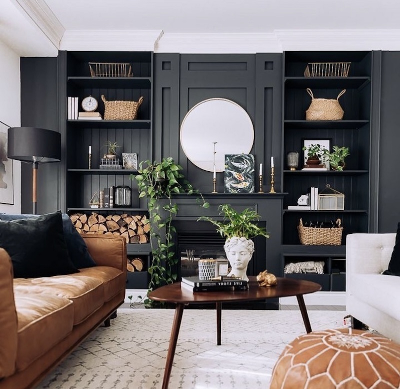 dark brown leather sofa living room ideas