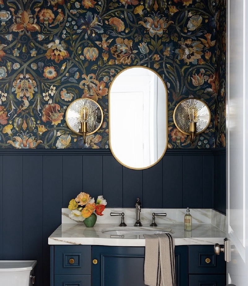 elegant powder powder room ideas