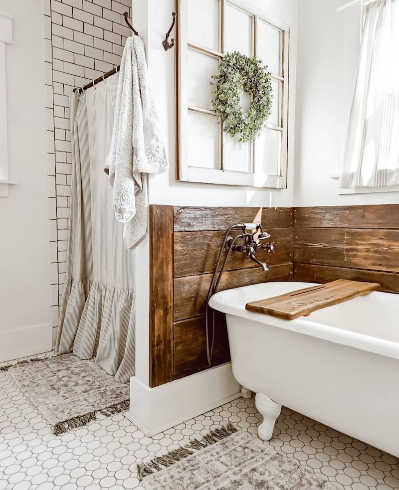 farmhouse half bathroom ideas