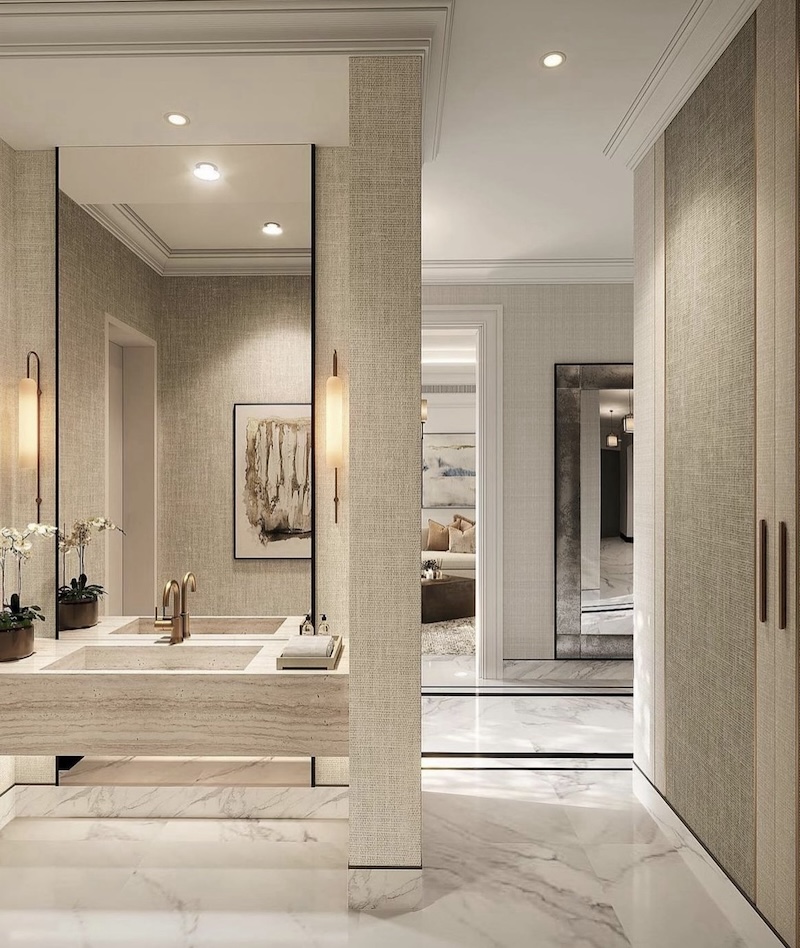 frameless bathroom mirror ideas