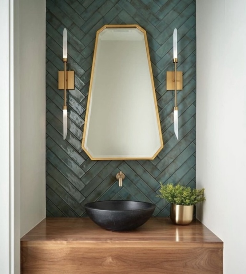 framing a bathroom mirror ideas