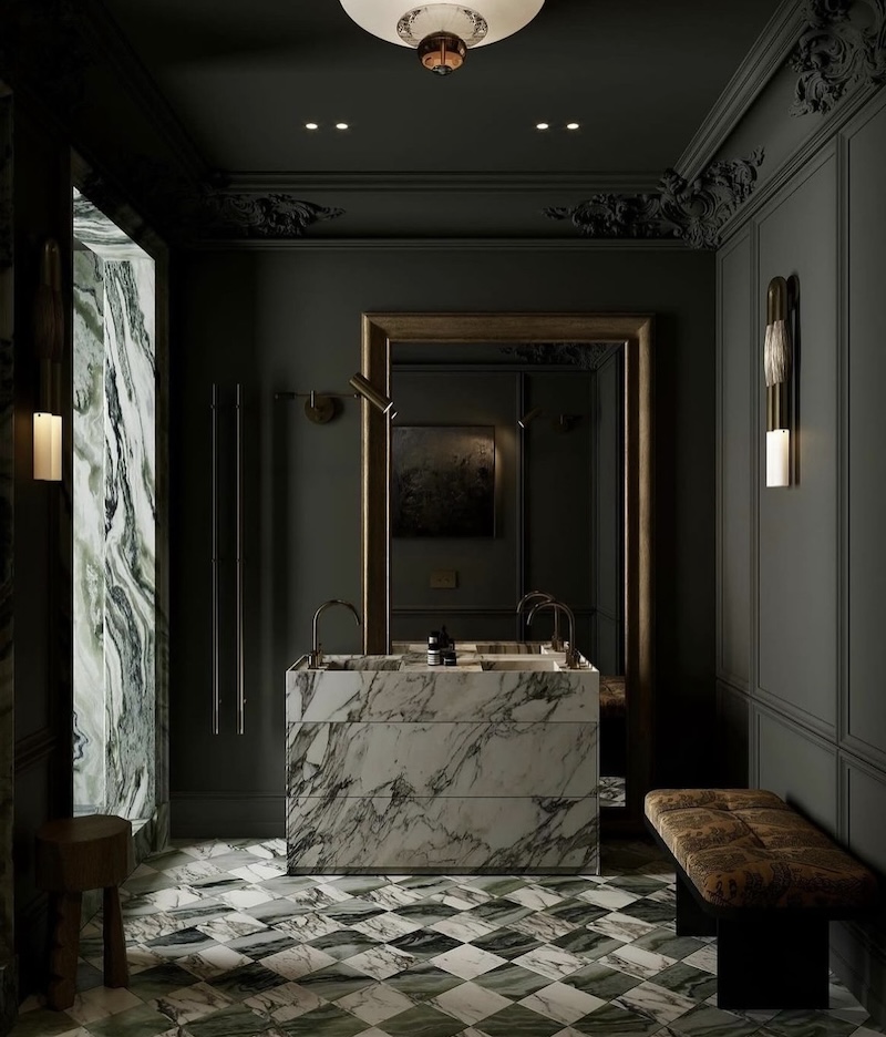 ideas for bathroom mirrors and lights