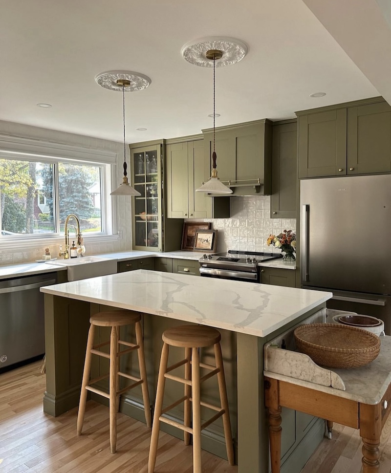 kitchen cabinet and wall color ideas