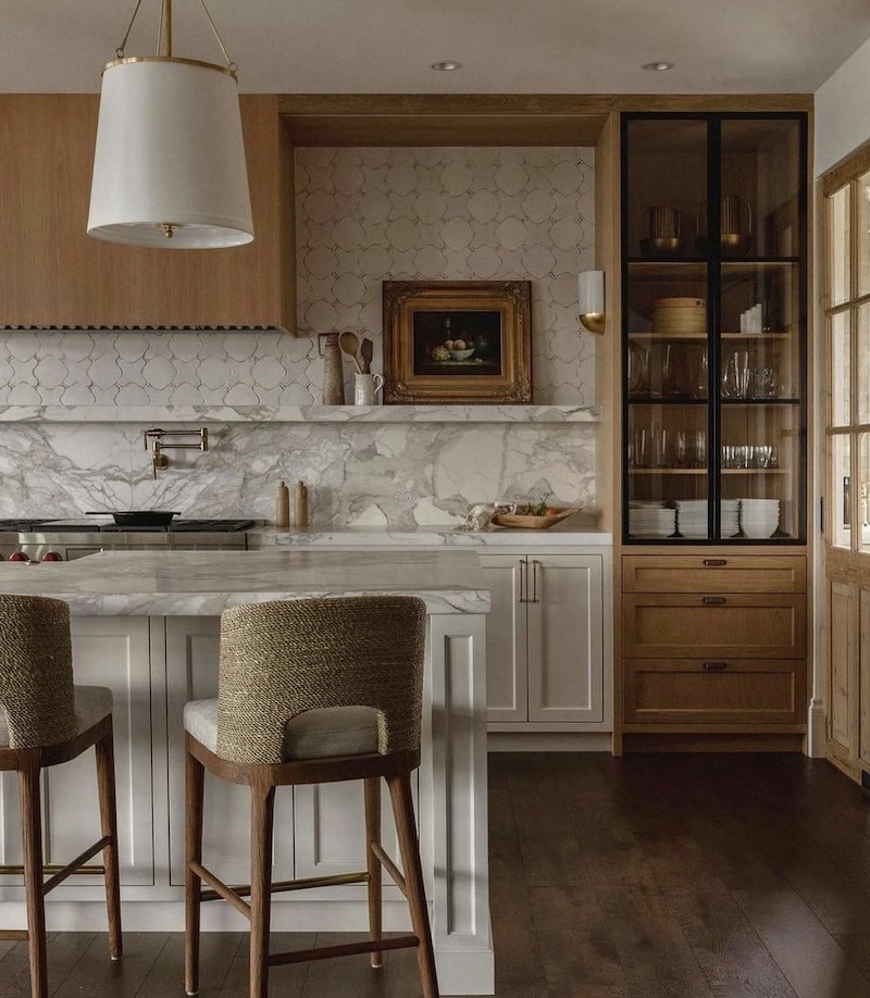 kitchen color ideas with brown cabinets