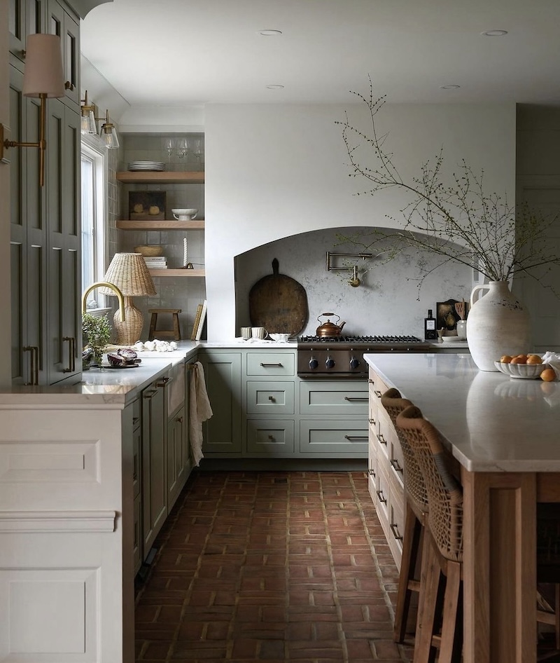 kitchen color ideas with wood cabinets