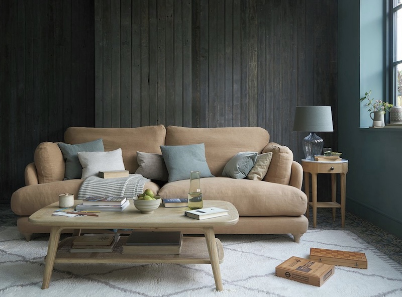 living room ideas with brown sofa