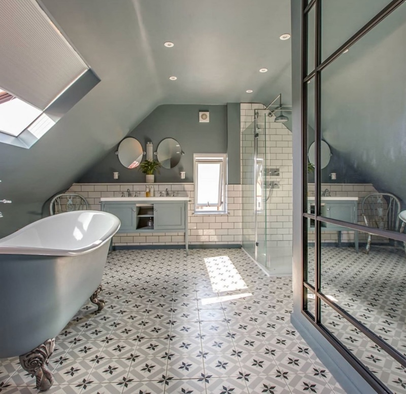modern bathroom floor tile ideas
