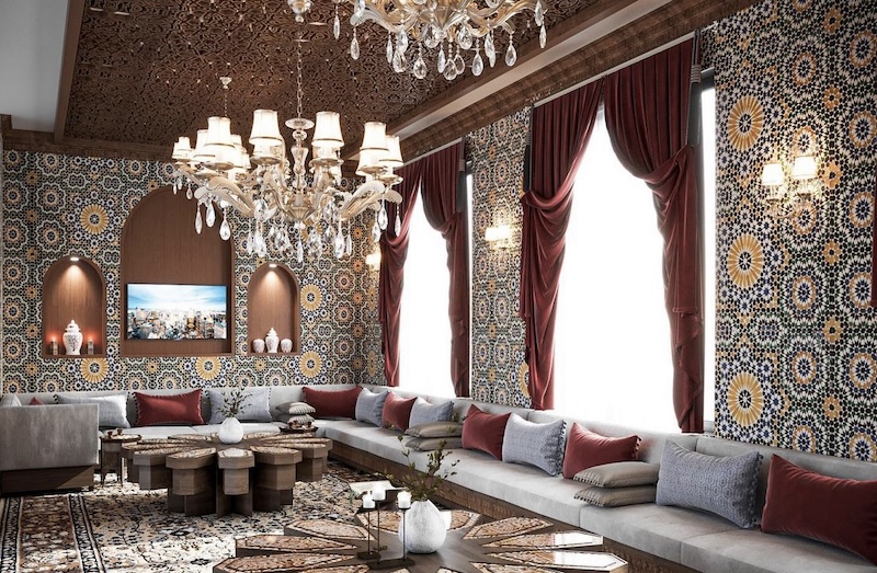 moroccan inspired living room ideas
