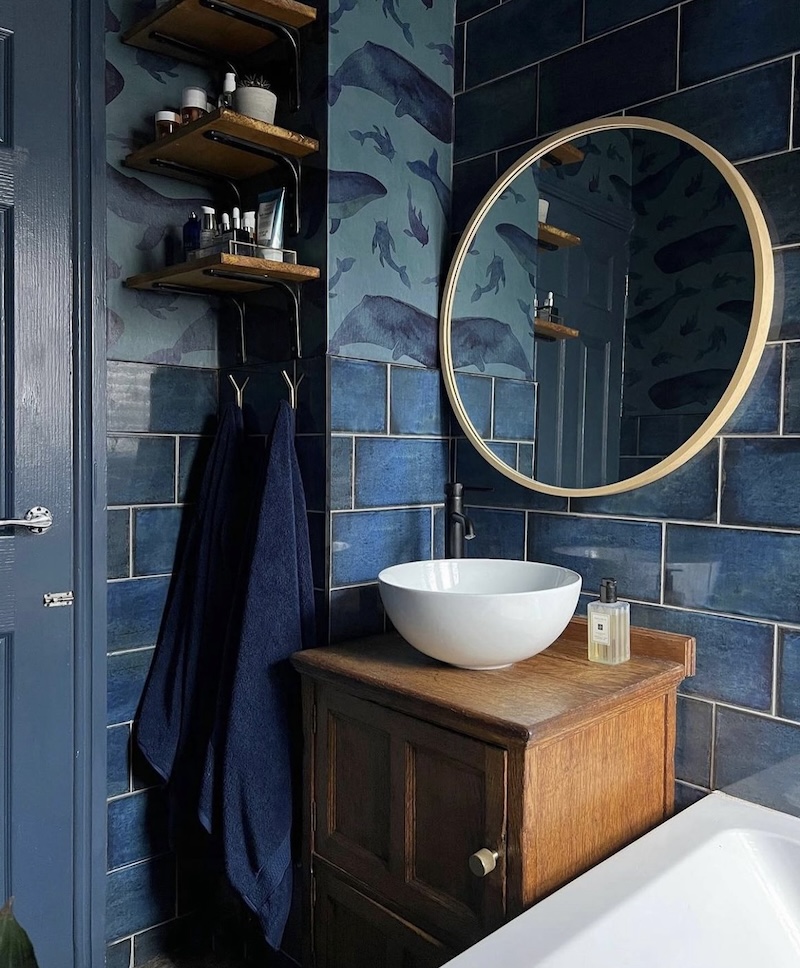 small blue bathroom ideas