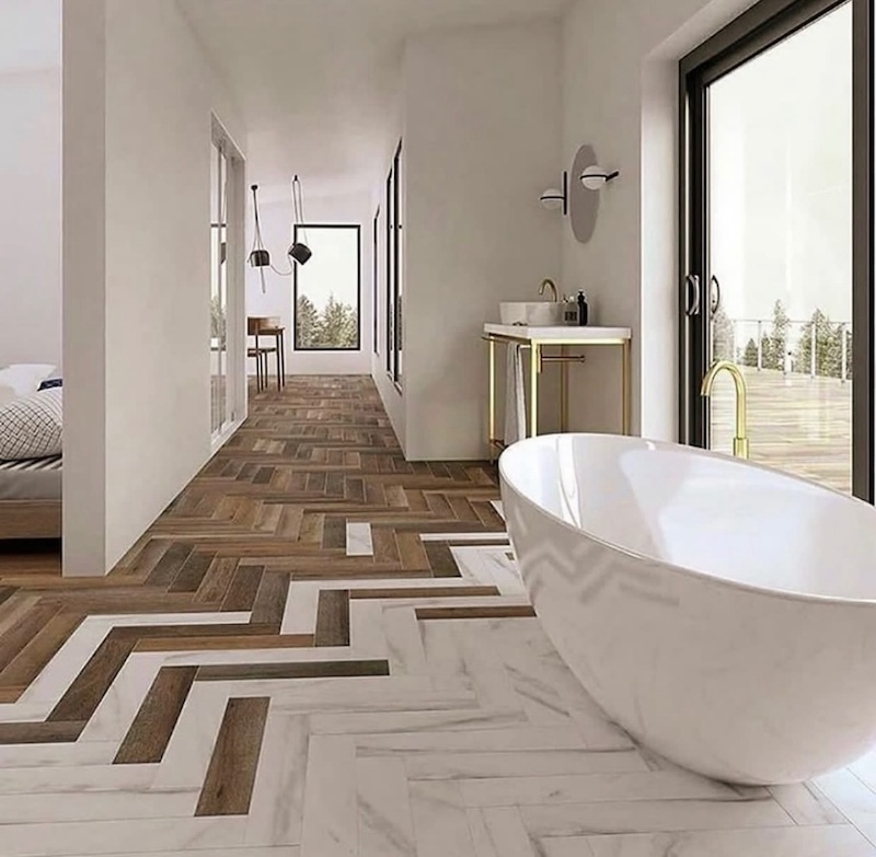 bathroom floor and wall tile ideas