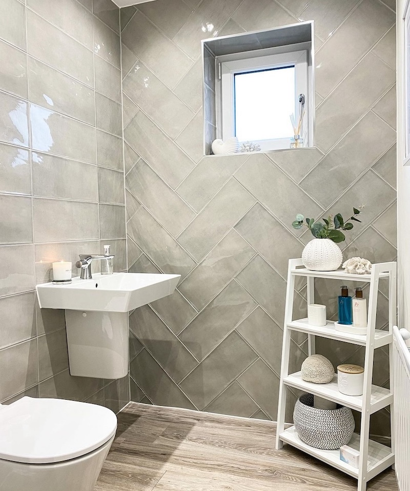 bathroom ladder shelf ideas