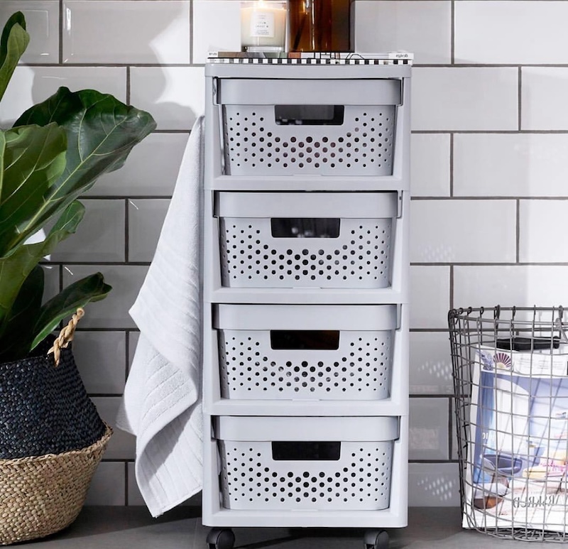 bathroom open shelf ideas