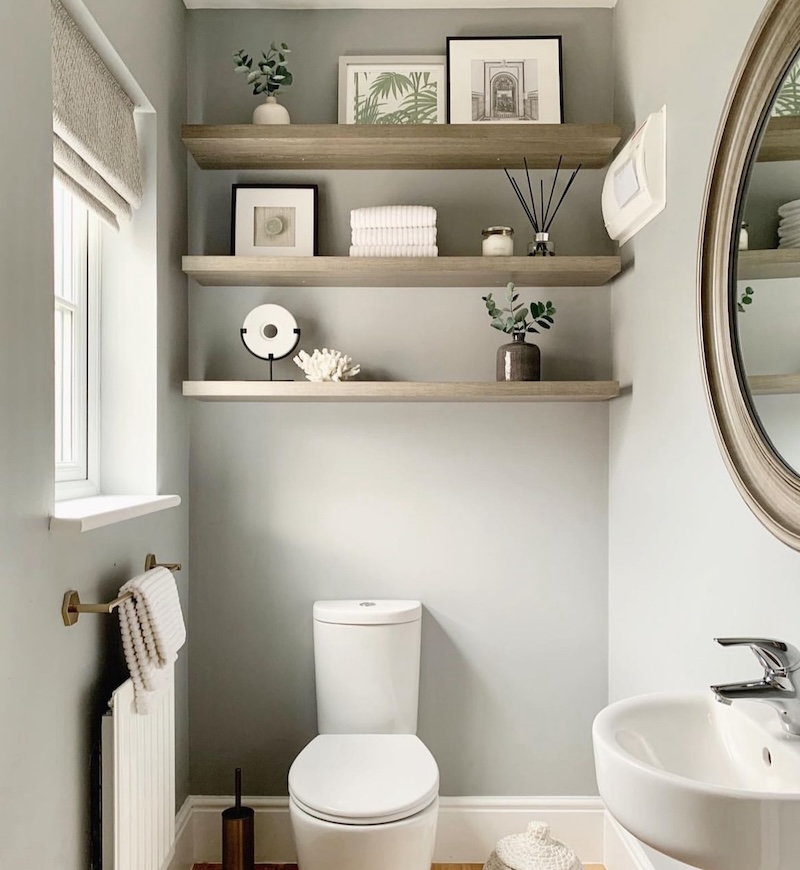 bathroom shelf idea