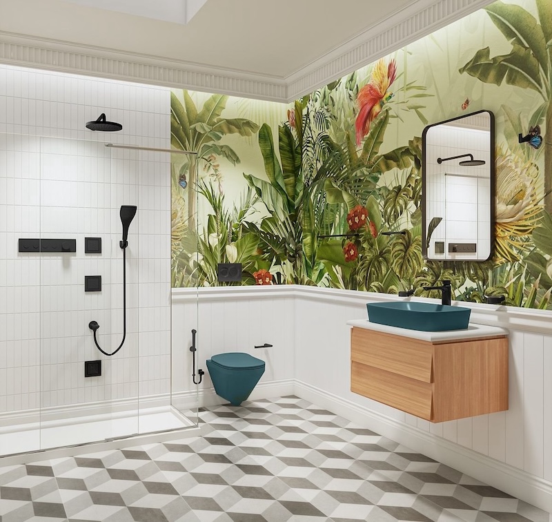 bathroom tile ideas for shower and floor