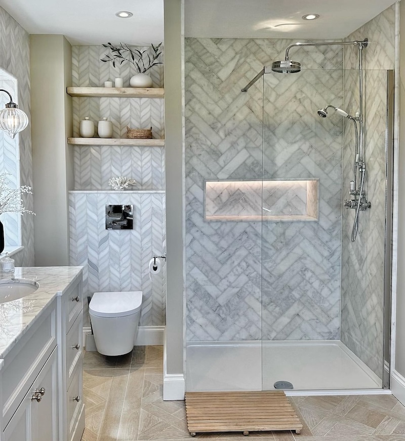 bathroom wall shelf ideas
