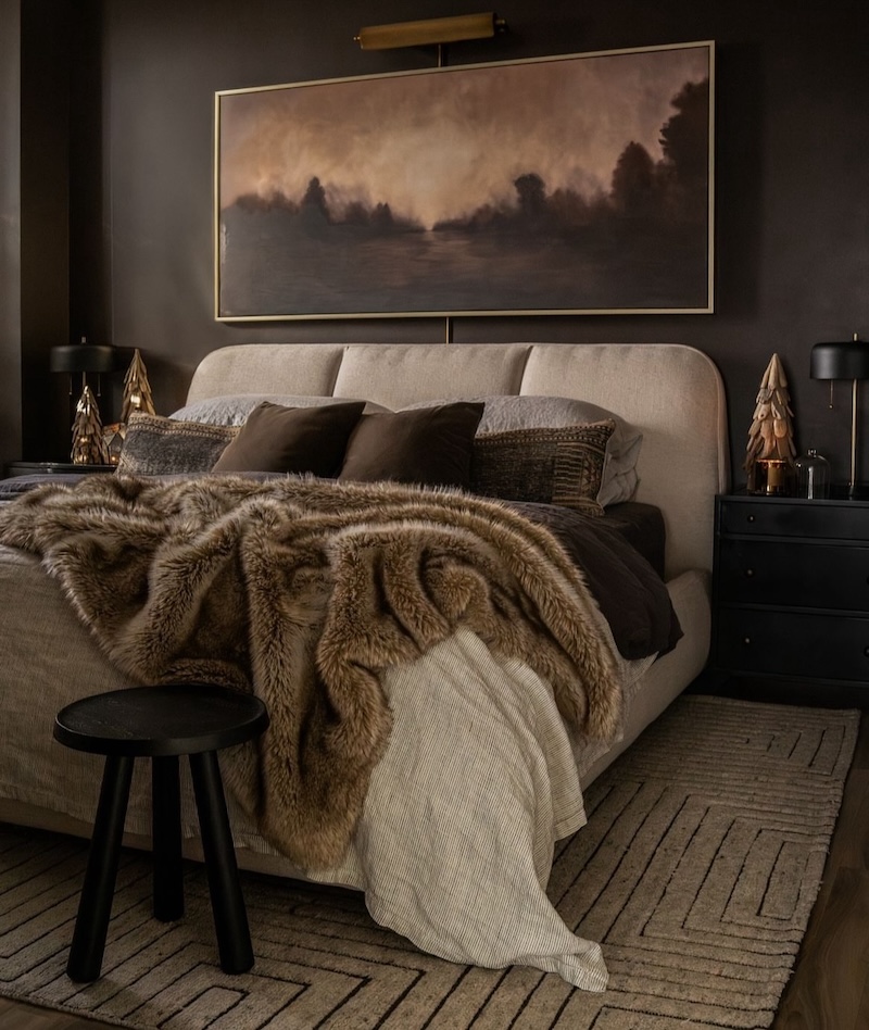 black accent wall bedroom ideas