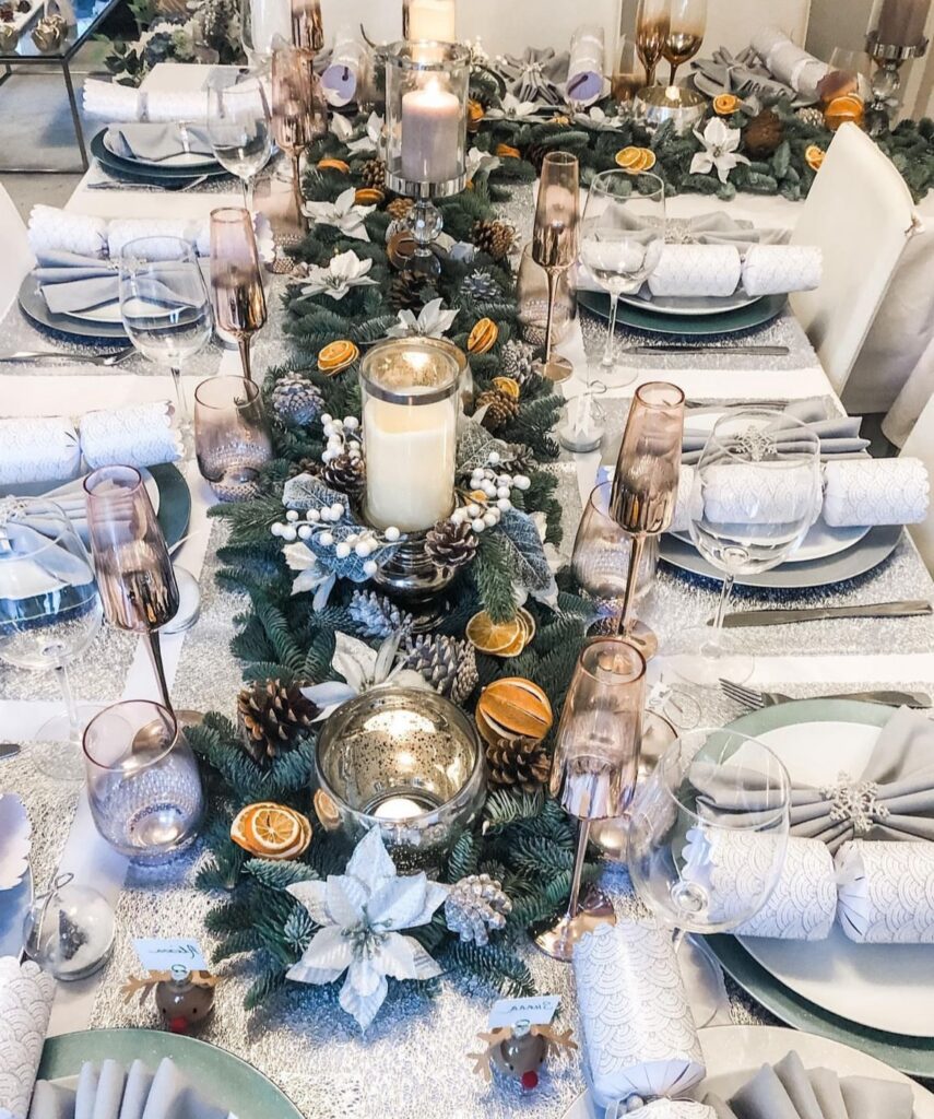 christmas dining table decorations