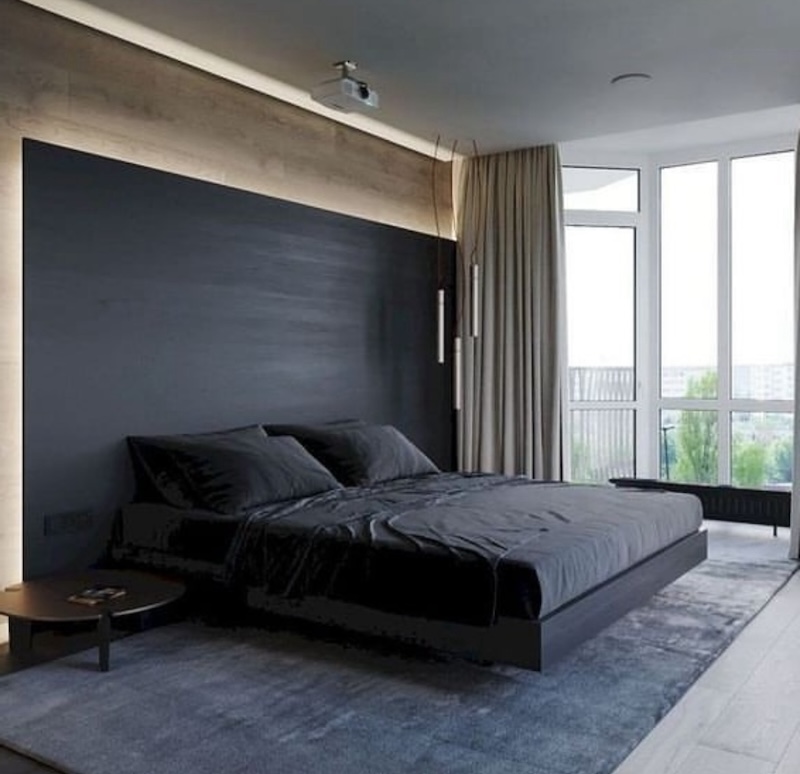 modern black and gold bedroom ideas