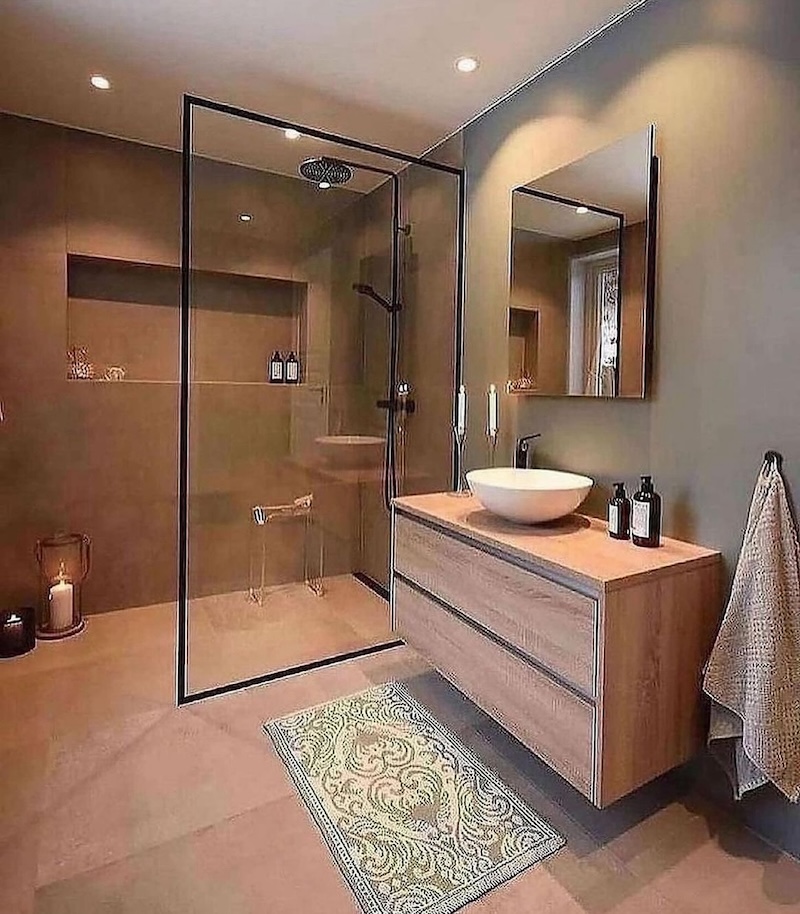 stand up shower ideas for small bathrooms
