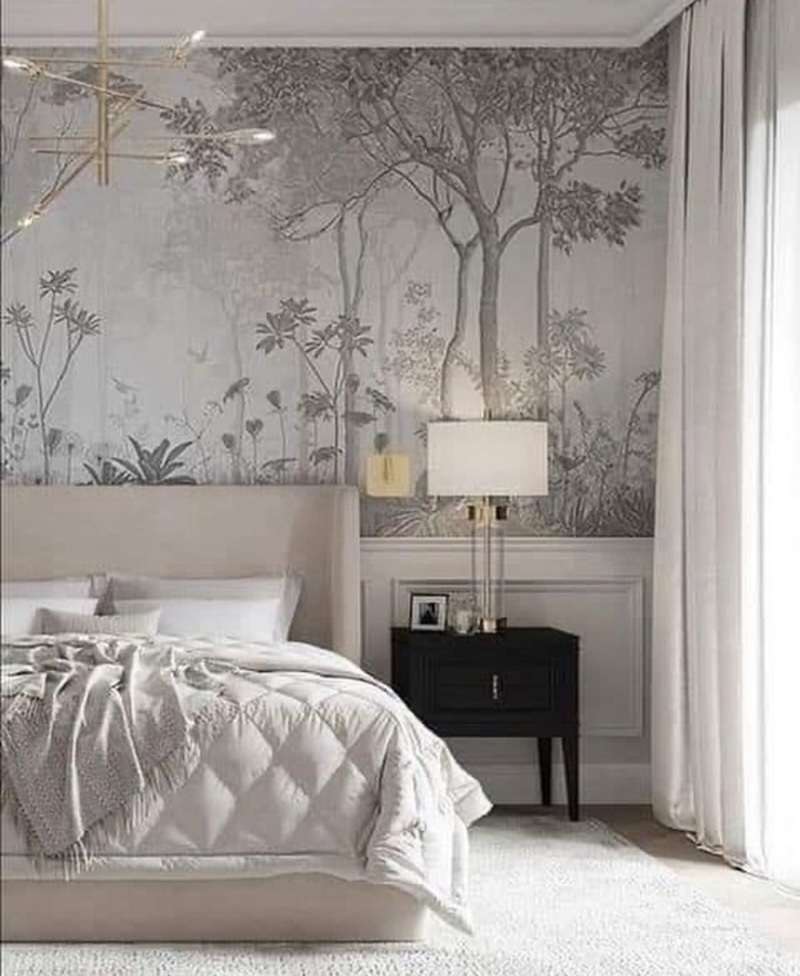 wallpaper color for bedroom