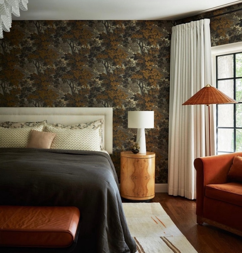 wallpaper for accent wall in bedroom