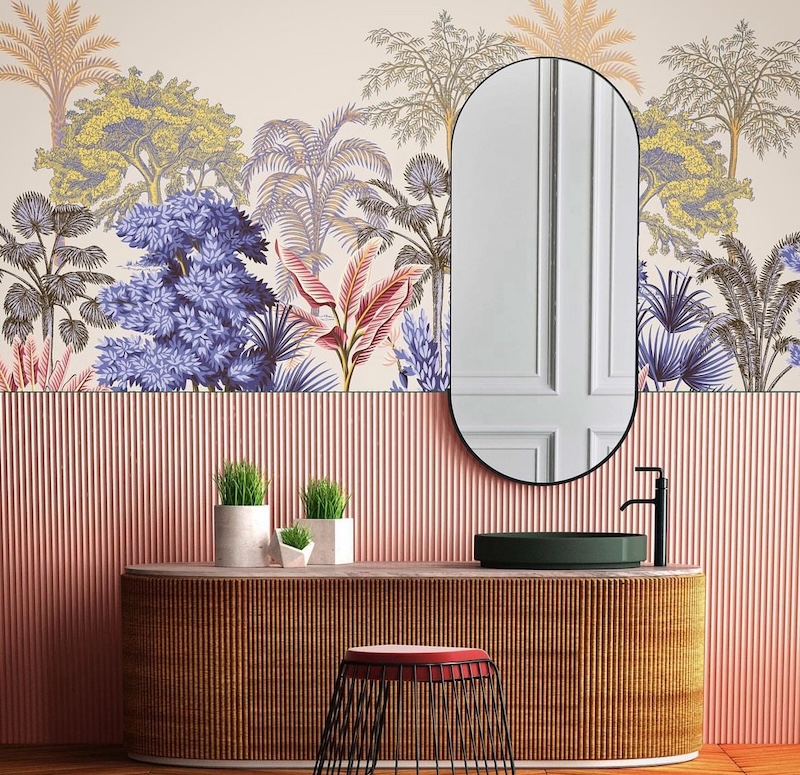 wallpaper small bathroom ideas