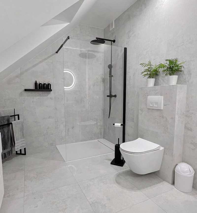 bathroom grey tiles ideas