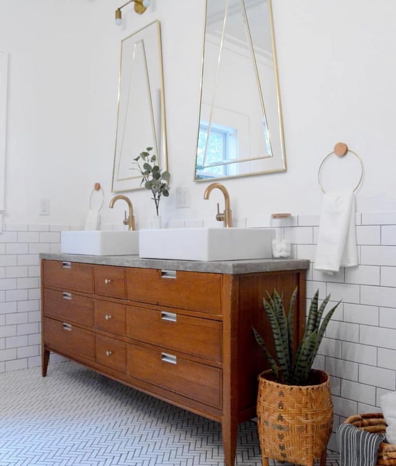 bathroom vanities mid century modern