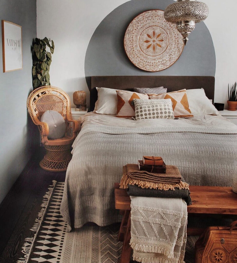 bedroom bohemian decor