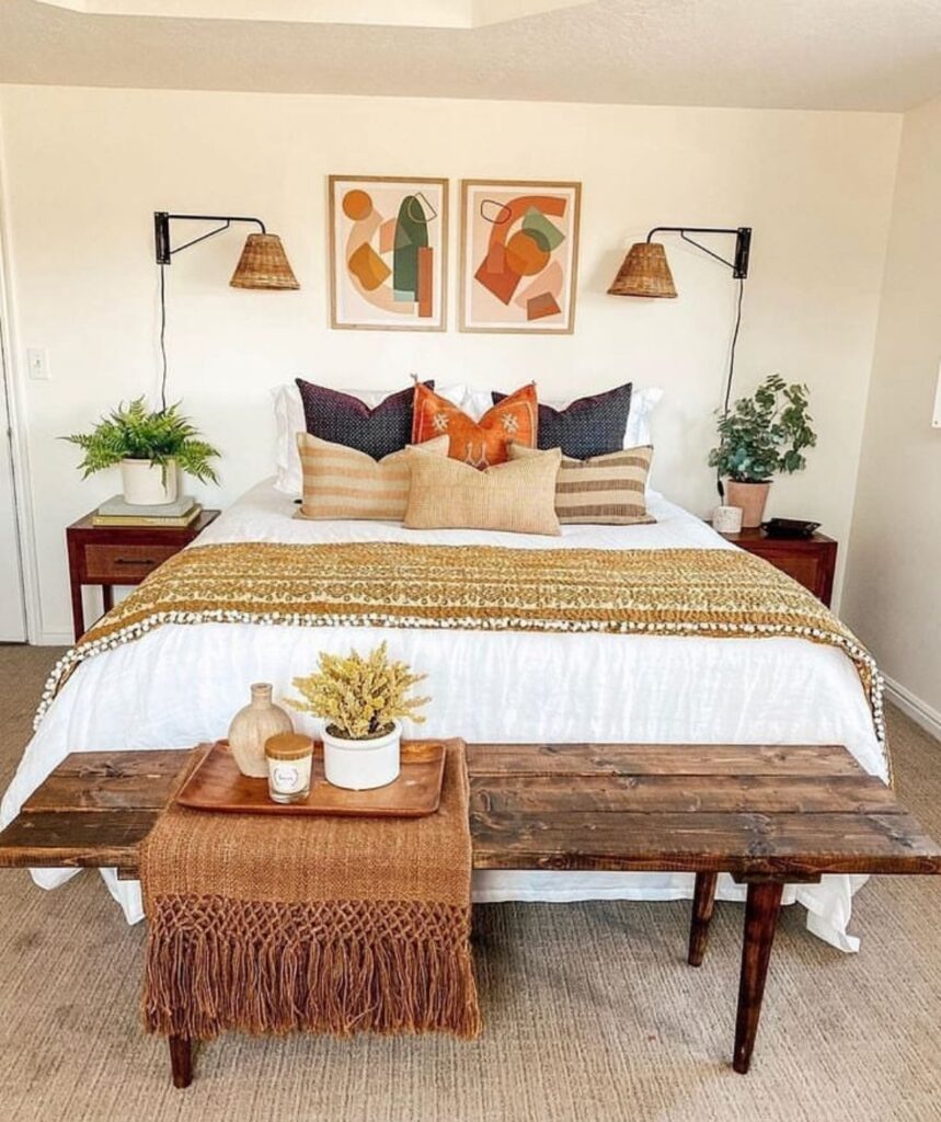bohemian chic bedroom decorating ideas