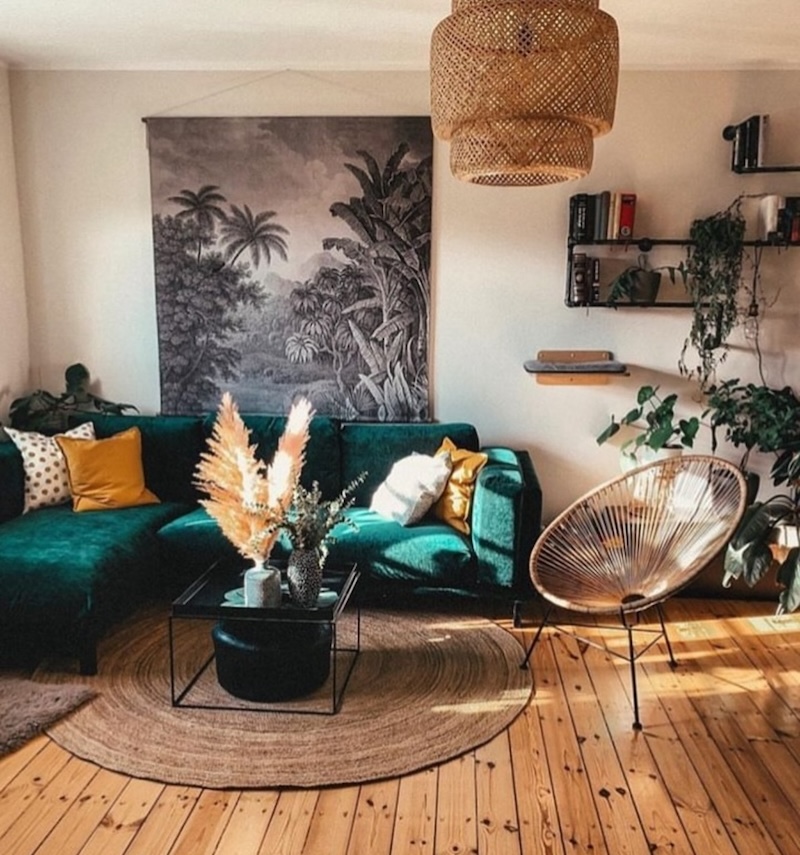 bohemian chic living room ideas