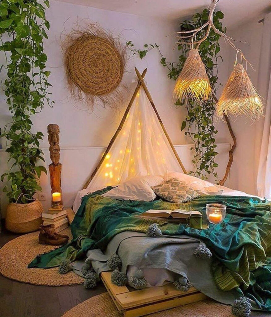 bohemian eclectic bedroom