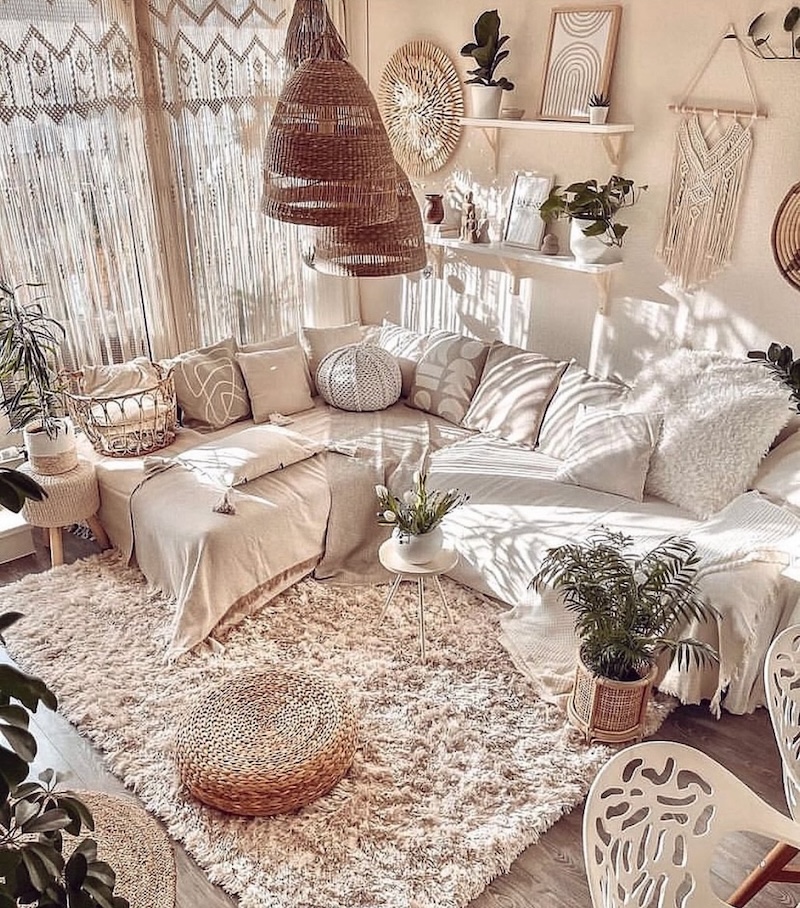 bohemian living room design