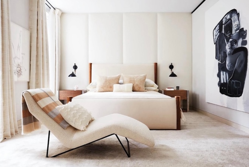 bohemian mid century modern bedroom