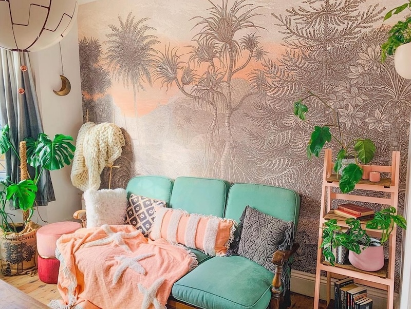 bohemian modern boho living room