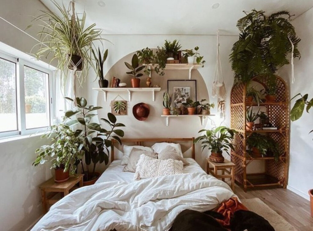 bohemian themed bedroom